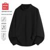 Men's Japanese Style Thermal Fleece-lined Mock Neck Long-Sleeve T-Shirt
