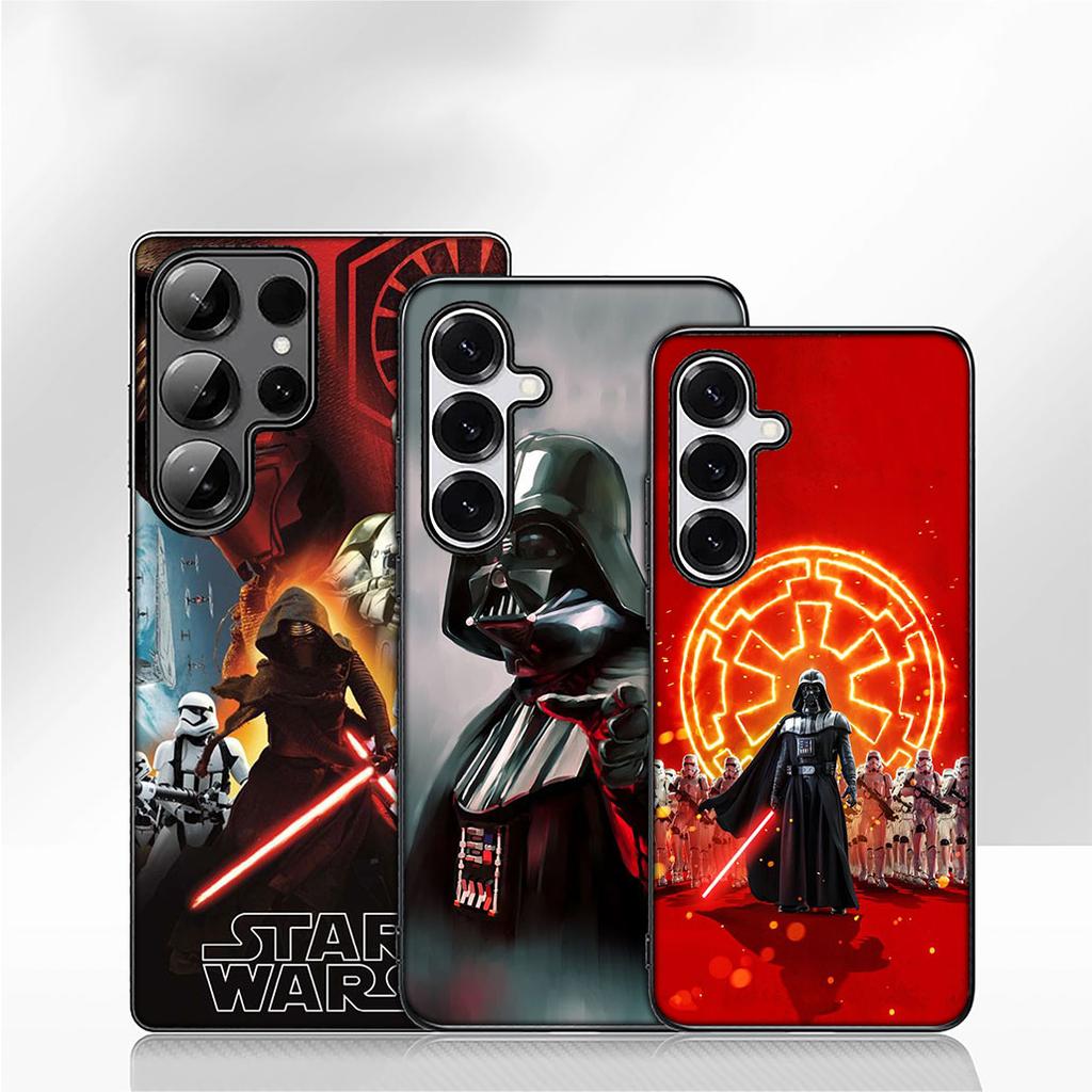 Hoesje voor Samsung Galaxy S25 S23 S22 S24 FE Ultra Plus A56 A05 A06 A15 A16 A57 S7 Edge Case Sterren Darths Yoda Vaders Wars Schattig