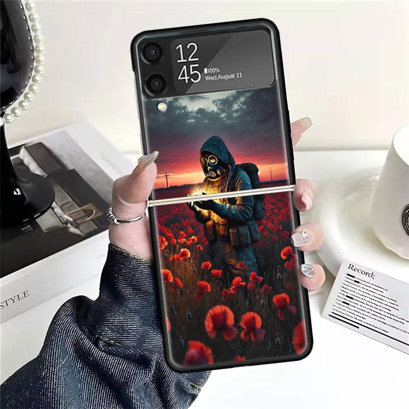 Game S-Stalker Cases For Samsung Galaxy Z Flip 4 5 6 7 3 Z Flip7 Flip6 Flip4 Flip5 Flip3 5G Hard Shockproof Fundas Cover