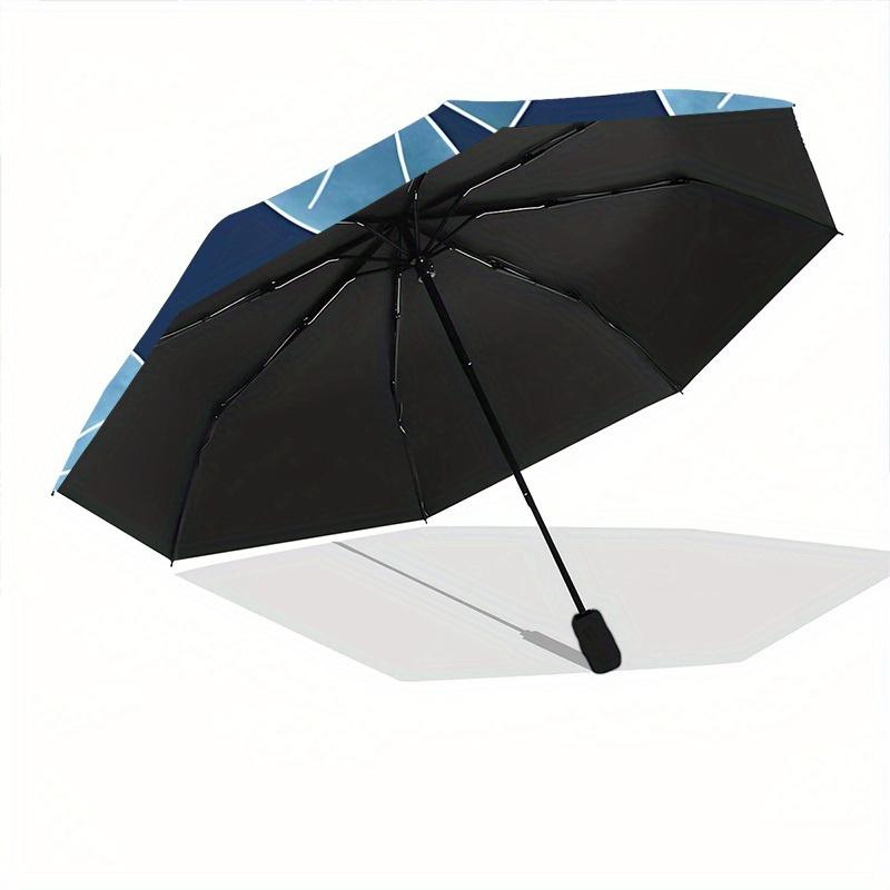 1pc Frog Lily Automatic Open/Close, Foldable Compact Umbrella with 8-Rib Shaft, Perfect Gift For Men And Women 088