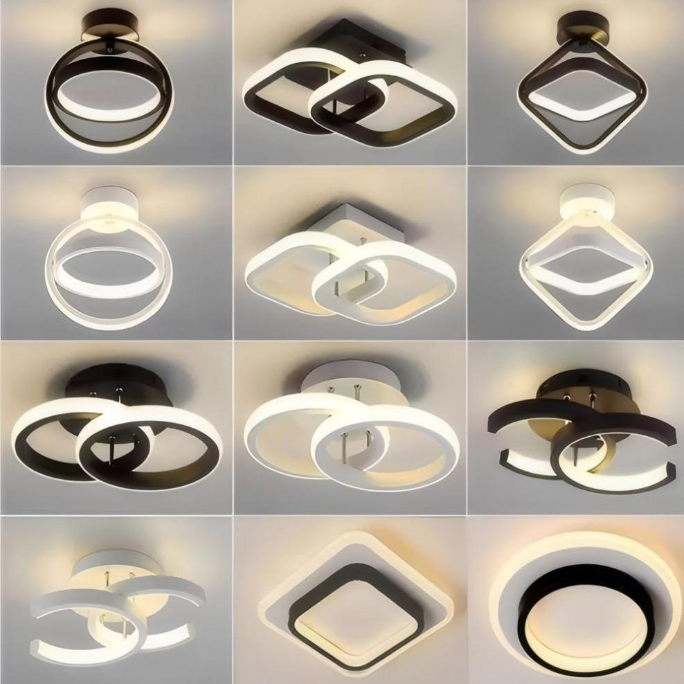 Modern LED Aisle Ceiling Lights Nodic Home Lighting Led Surface Mounted for Bedroom Living Room Corridor Light 3-color Lighting