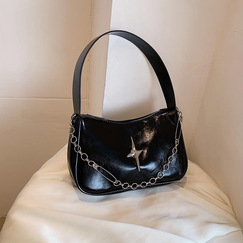 New High-quality One-shoulder Cross-body Armpit Bag Women's Versatile Large-capacity Soft Leather Small Square Bag Handbags