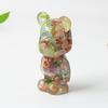 Crystal Violence Bear Resin Art Deco Statue Gift For Collectors