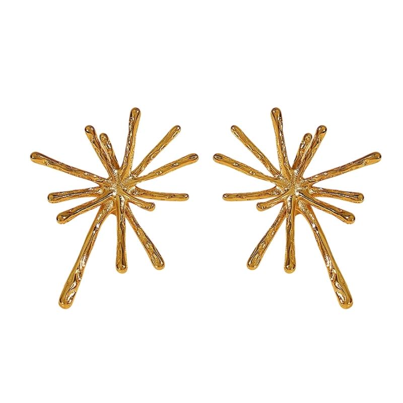 

Versatile Pyrotechnics Motifs Stainless Earrings Corrosion Resistant Allergy Proof Studs For Multiple Occasion Outfits
