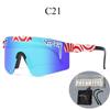 Grenzüberschreitende polarisierte Fahrradbrille mit großem Rahmen und farbigen Gläsern für Sport