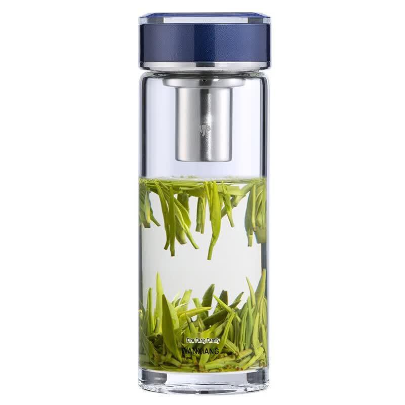 WANXIANG Portable High Borosilicate Glass Tea Cup