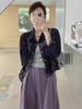 2025 Women's Korean Style Retro Denim Jacket – Spring Collection, Versatile Short Design, Long Sleeve Top