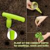 Gardening Tool Set, Adjustable Handheld Seed Dispenser,Puncher,Manual Small Plastic Seeder Vegetable Garden, Pot Planting Tool