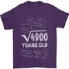 70th Birthday 70 Year Old Geek Funny Maths Unisexs TShirt 100 Cotton