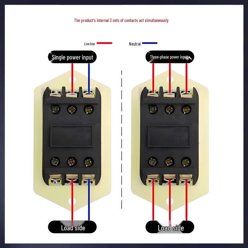 Three-Phase Start Button Switch for Bench Drill, 220v/380v, LC3-10A Meat Grinder/Drill Press Switch.