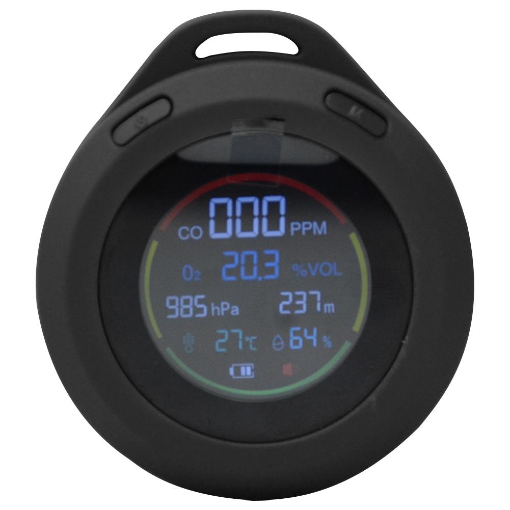 

Портативный детектор угарного газа, датчик атмосферного давления с зарядкой через USB, детектор качества воздуха, детектор CO для путешествий чёрный