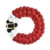 Christmas Wreath Plush Balls Bright Colors Lightweight Festive Atmosphere Wreath Holiday Season Decoration