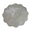 Yousheng Round Wavy Flower Placemat, Waterproof Oil-Proof Placemat, Artificial Leather Heat Insulation Table Mat Coaster for Dining Table