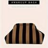 Polyester Cosmetic Clutch Bag Breathable Stain Resistant Large Capacity Makeup Bag for Ladies Daily Travel Gift