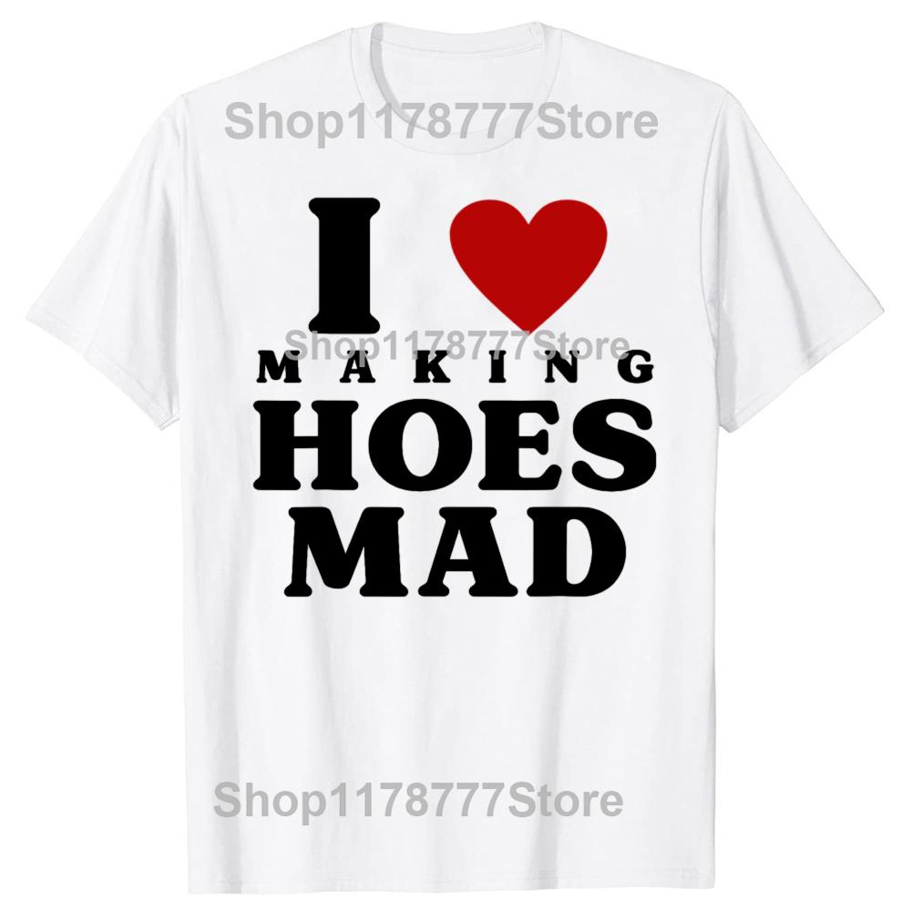 New Funny I Hate Fat Hoes Tshirt Graphic Top Men Casual Adult Humor Jokes Streetwear Summer Hip Hop Fashion Crewneck T Shirts