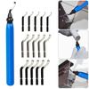 Blue Deburring Tool Set Includes 10 BS1010 Blade or 15 Blade For Precision And Efficiency In Metal And Plastic Finishing