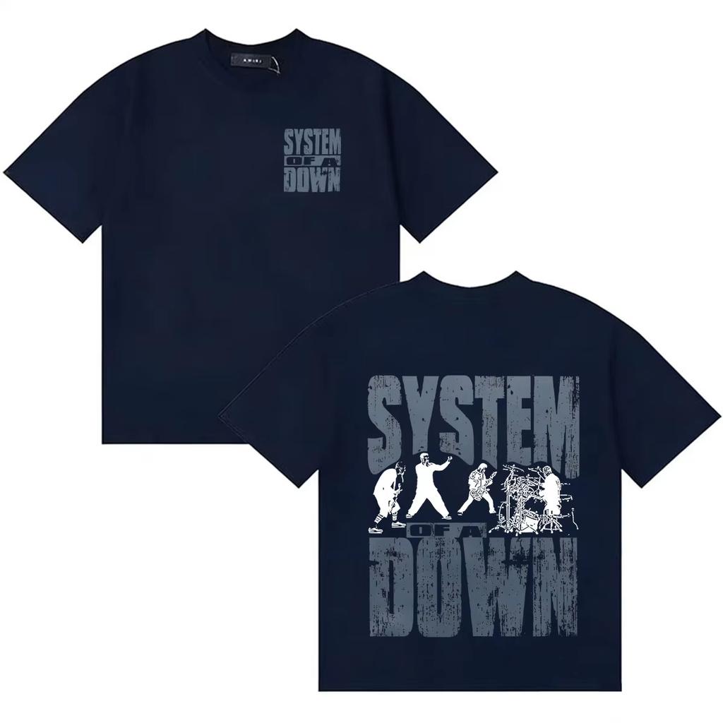 2026 System of A Down Aesthetic Music Loose Cotton Crew Neck Comfort Short Sleeve Unisex Summer Fashion Women And Men T-Shirt