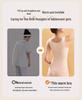 Girls' Seamless Warm Vest with Bra Pads and Pockets for Junior High Students
