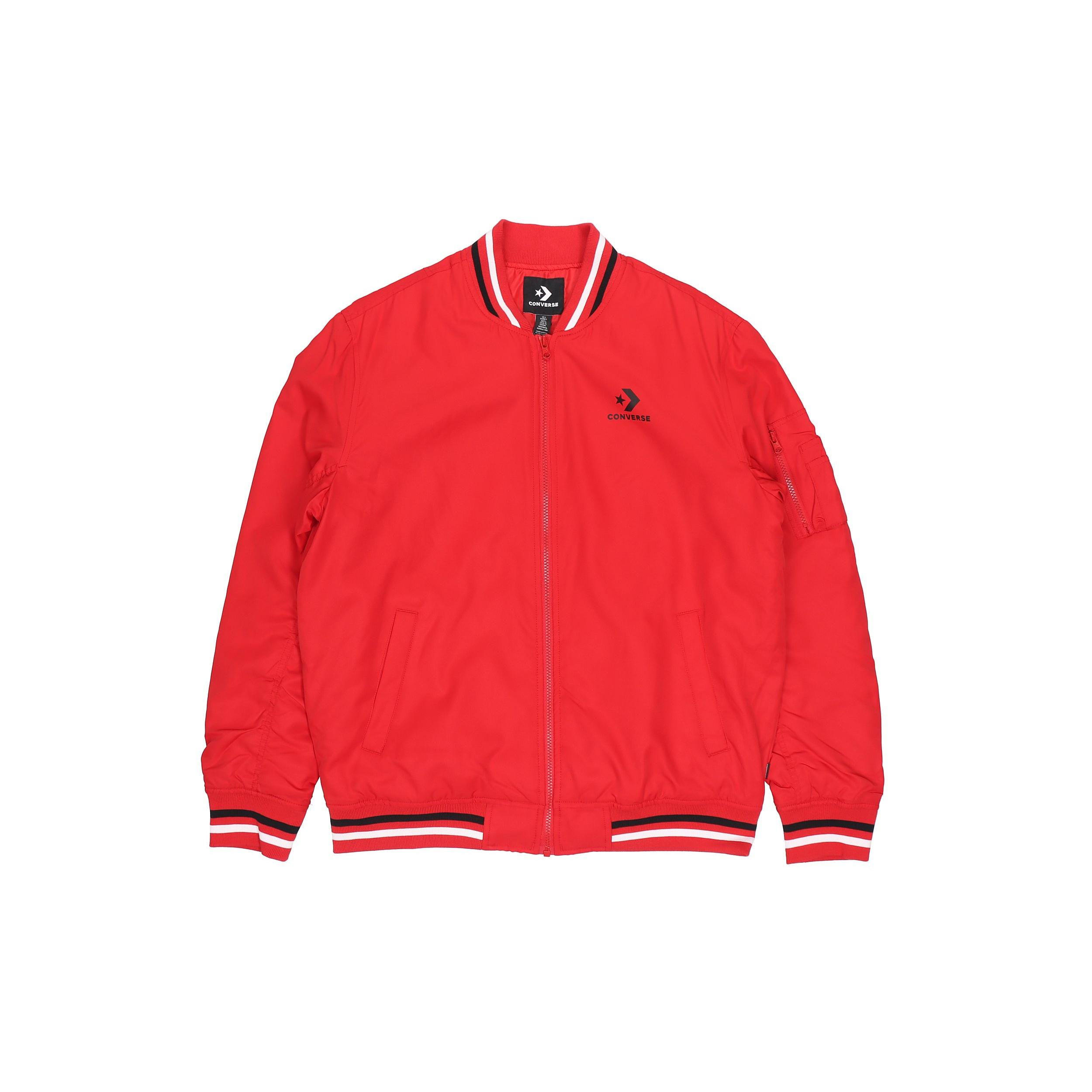 Converse Basic Padded Bomber Asia Sizing Red Men s 10017468-A02 L