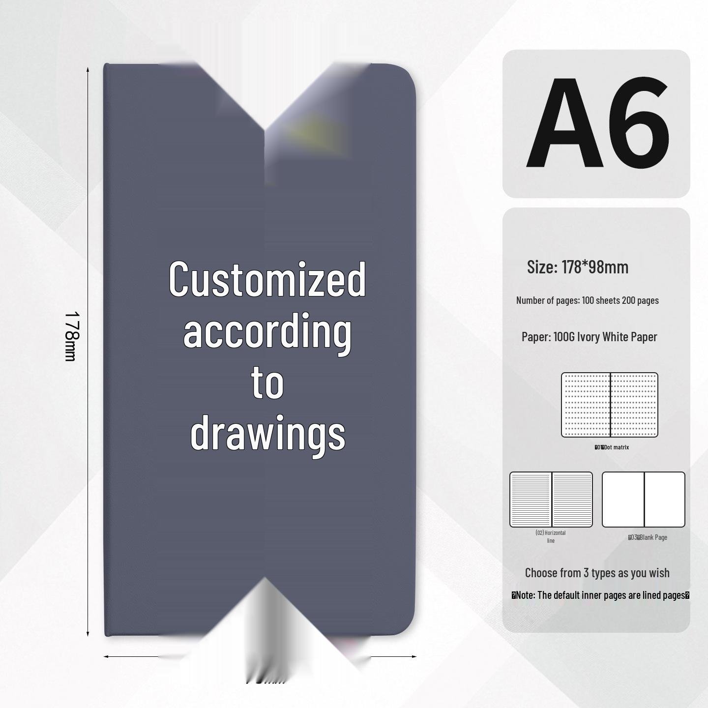 A5 Custom UV City Attractions Stamp Book Planner & Diary
