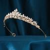 Rhinestone Queen Princess Crown Alloy Bridal Headwear Vintage Crystal Tiaras  Dress Party