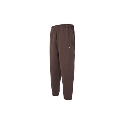 Pantaloni Sportivi in Maglia a Tinta Unita con Ricamo Logo, Vita Elastica e Polsini Larghi da Uomo, Marrone DX1365-237