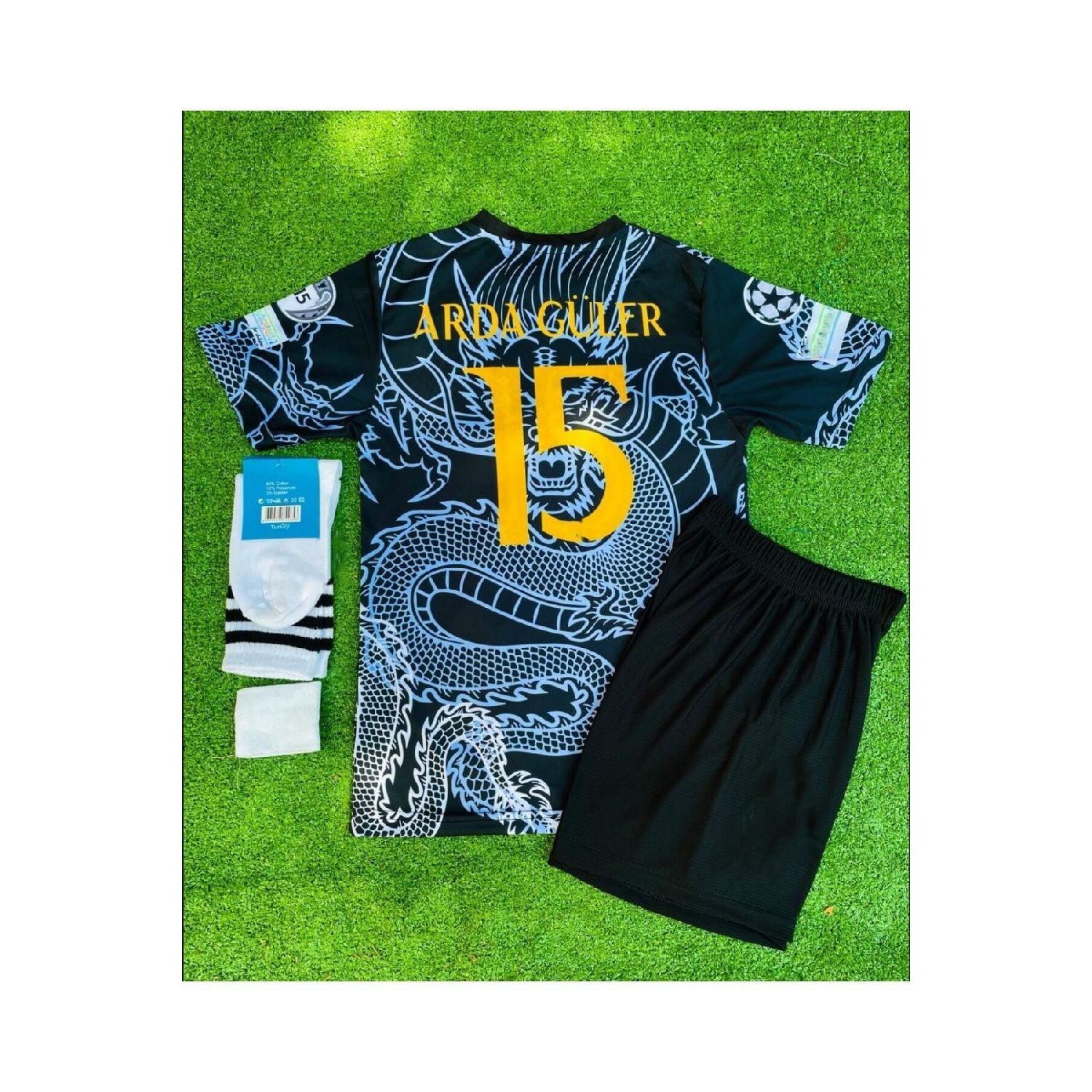 

Новый сезон 2024/25, комплект из 4 детских трикотажных изделий Arda G..ler с рисунком дракона 0-3 AY синий