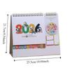 Coil Binding 2026 Desk Calendar Month Date Display Standing Flip Calendar  Daily Planning