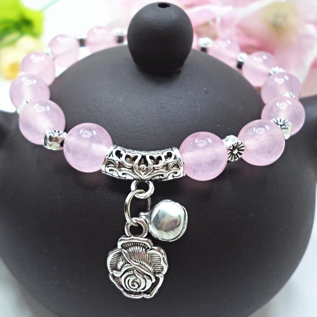 Red Agate Crystal Beaded Bracelet for Women - Handcrafted Couple Jewelry