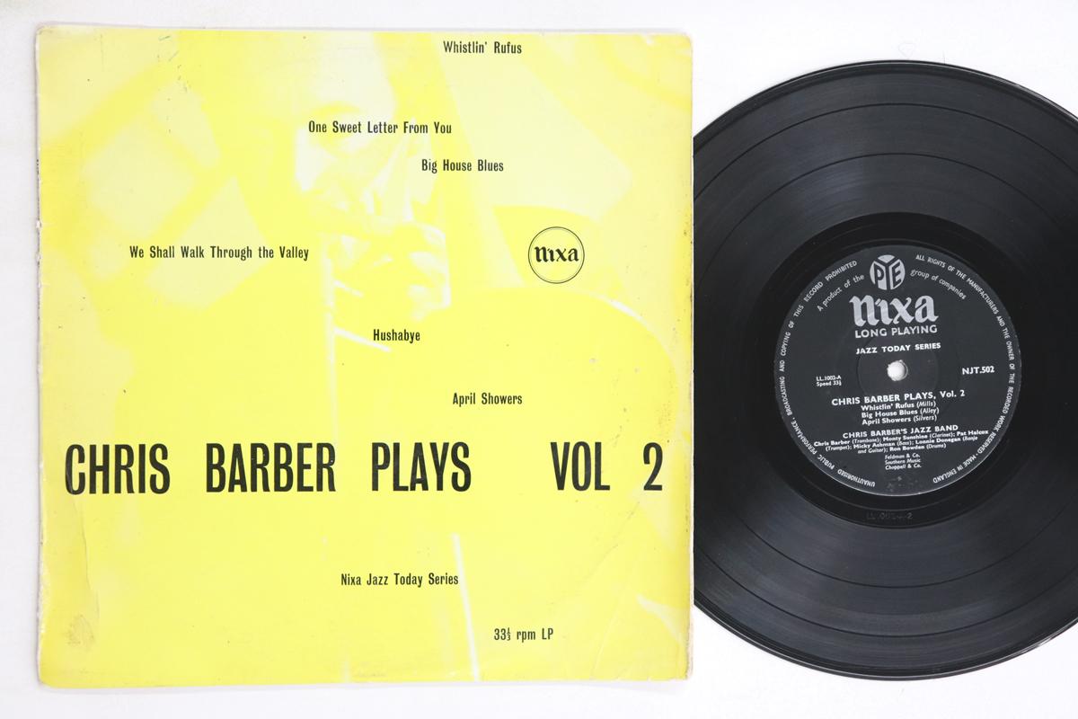 

10inch Record CHRIS BARBERS JAZZ BAND Chris Barber Plays Vol. 2 NJT502 PYE NIXA 1956 UK Jazz Used