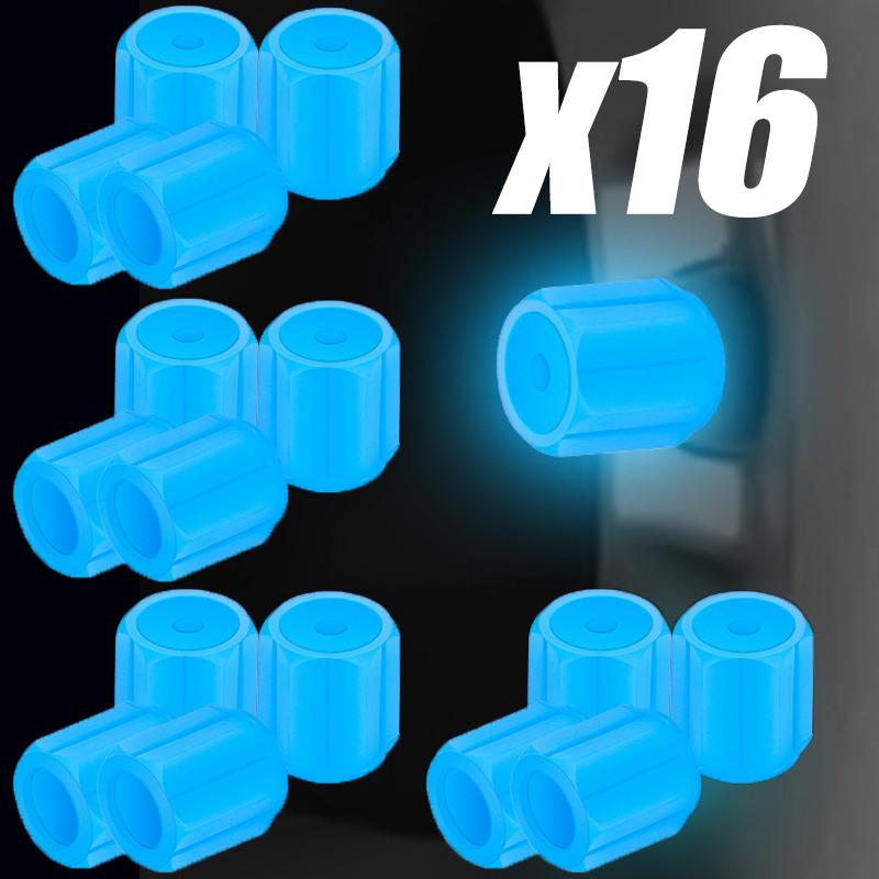 4/8/16 ks Auto Svítící Víčko Ventilku Pneumatiky Fluorescenční V Noci Svítící Motocykl Kolo Tryska Kola Víčka Ventilků Pneumatiky Automobilu Svítící Víčka