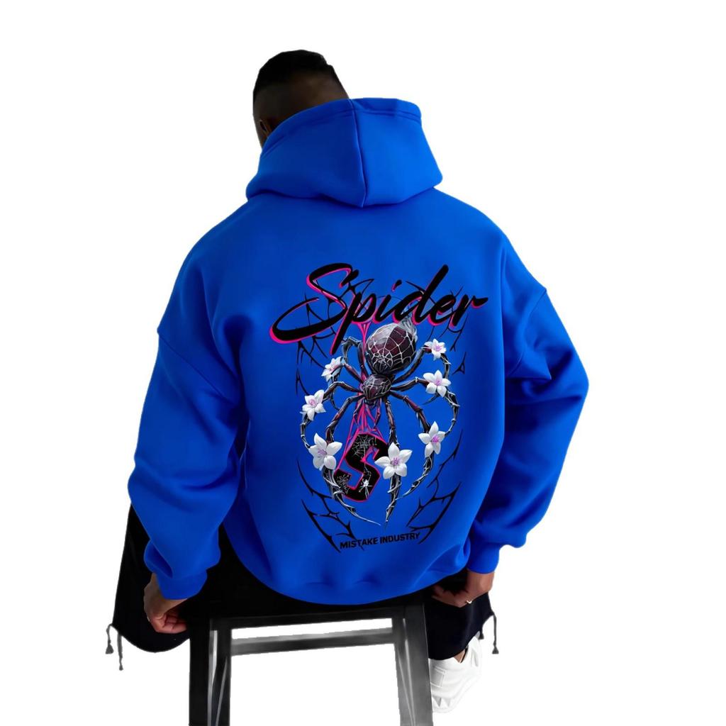 2025 Men's Spiderweb Graphic Sport Pullover Hoodie Sweatshirt