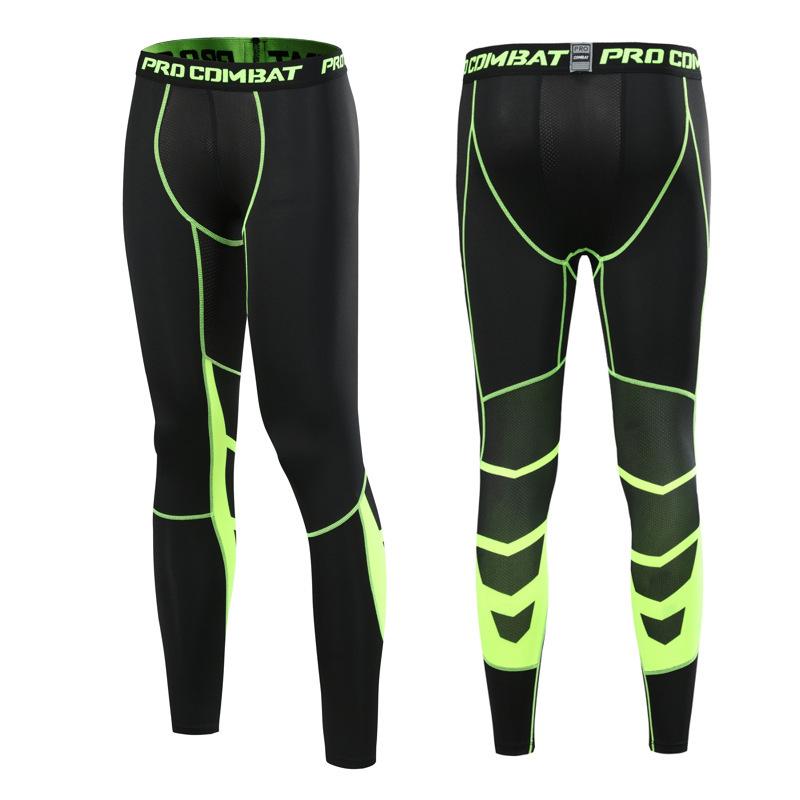 Men's Quick-Dry High Elastic Compression Basketball Leggings for Summer Fitness