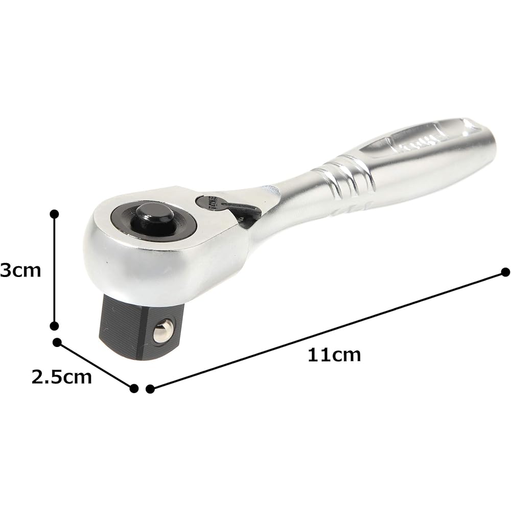 Tone Compact Short Ratchet Handle Hold Type RH4CHS 12.7mm Drive Tool