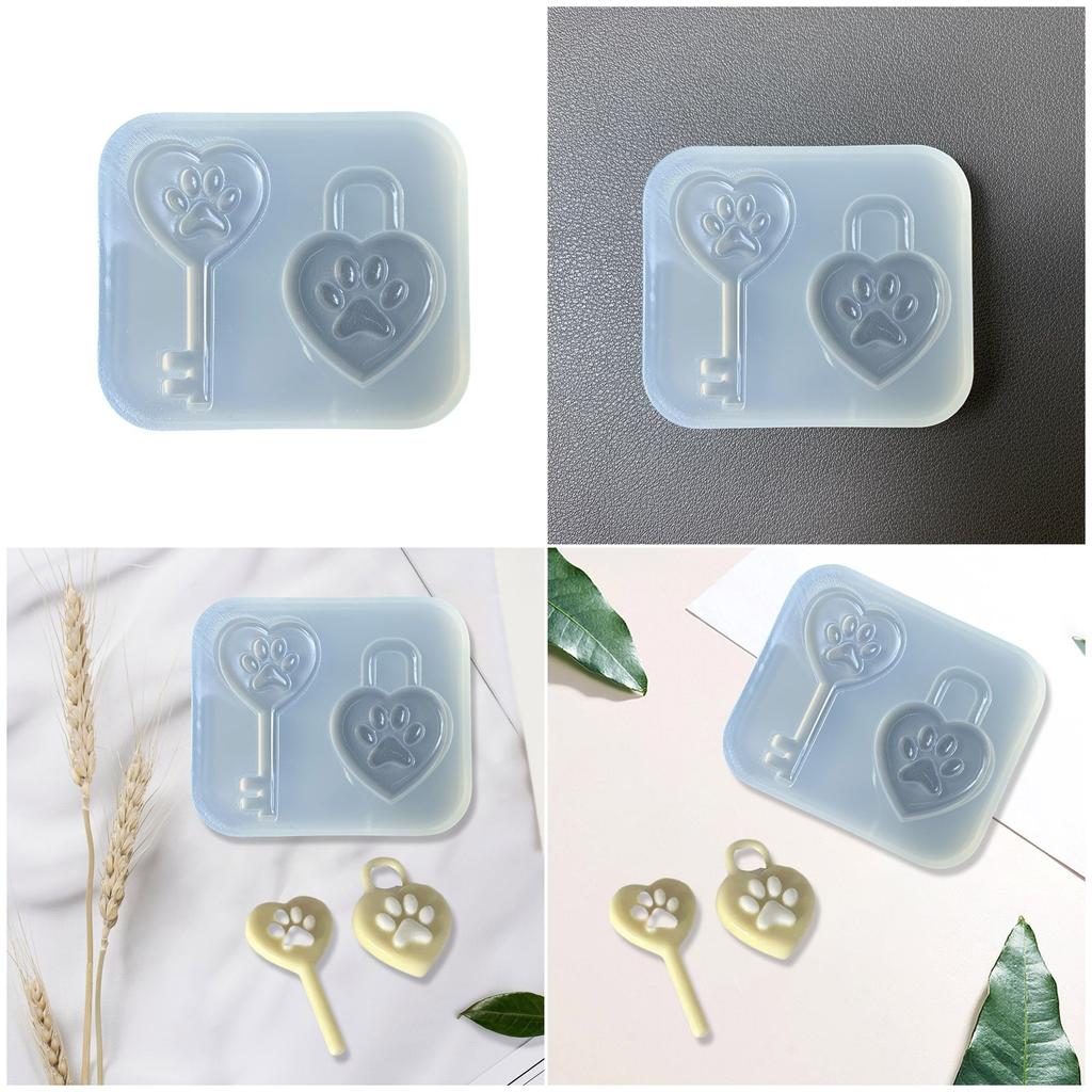 Creative Cats Shaped Key Holder Mold Heat Resistant Silicone Mould For Unique Accessories Phone Charm DIY Enthusiasts