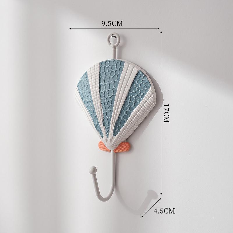 Starfish Cast Iron Wall Hooks Antique Blue Nautical Sea Life Decorative Wall Hook Ideal Beach Home Room Decor Hat Clothes Hanger