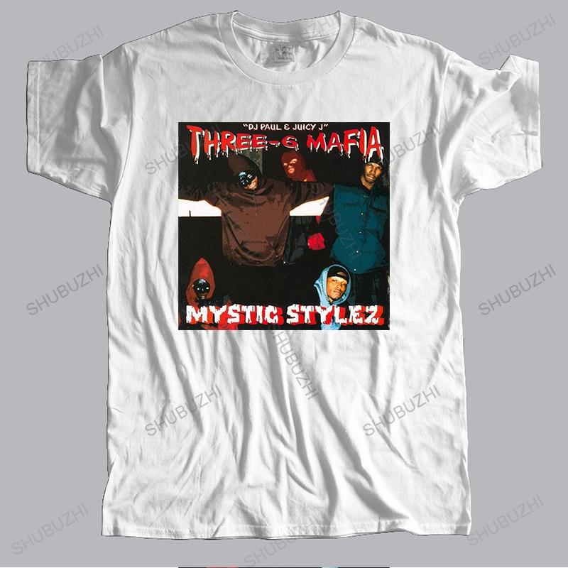 new fashion tshirt men crew neck tees THREE SIX MAFIA MYSTIC STYLEZ Mens Black Tees Shirt Clothing Loose tops teeshirt S