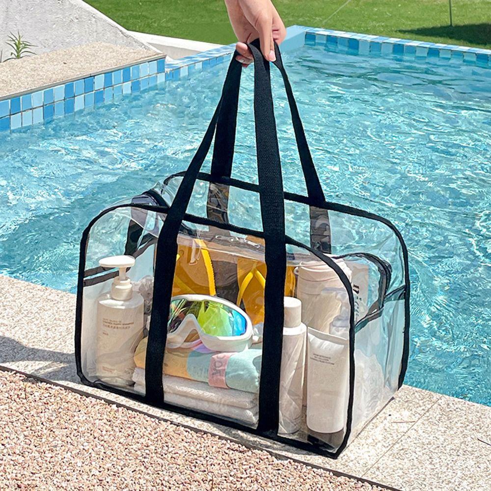 Waterproof Swimming Beach Bag Transparent Toiletry Bag New Travel Clothing Storage Bag