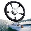 13" Diameter Stainless Steel Steering Wheel 5 Spoke Design For Recreational Boats And Professional Ships