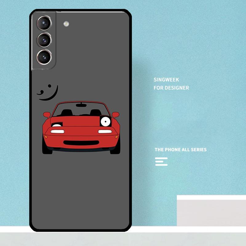 Miata Mx5 Na Red Cover For Samsung Galaxy S24 S23 S22 S21 Ultra Plus S20 FE S8 S9 S10 Note 10 20 Ultra Case