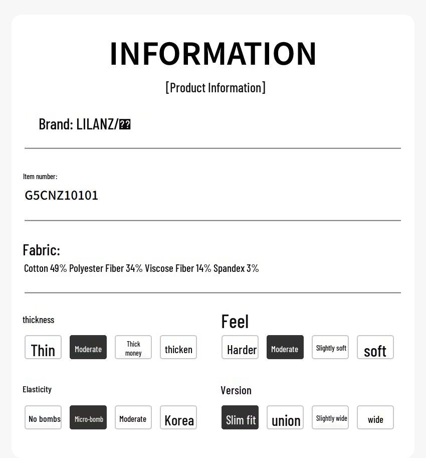 Lilanz Men's Slim Fit Low-Waist Stretch Jeans