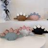 Dinosaur Shaped Crossbody Bag Color Blocked Animal Handbag Cartoon Imitation Leather Shoulder Bag Sword Dragon Accessory Bag