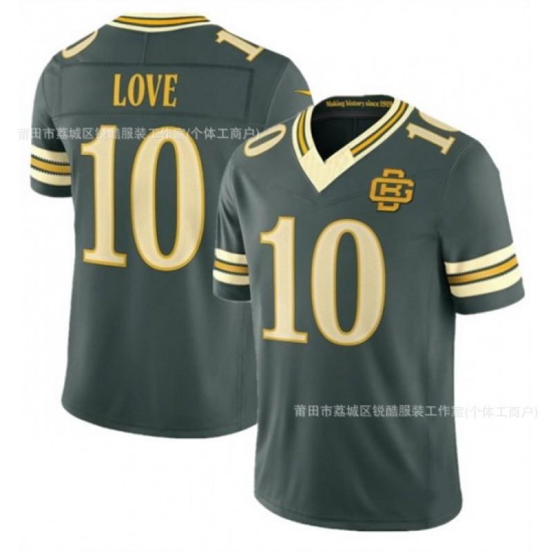Mens NFL Micah Parsons Green Jersey Rugby Football Fan Apparel Premium Breathable Athletic Top