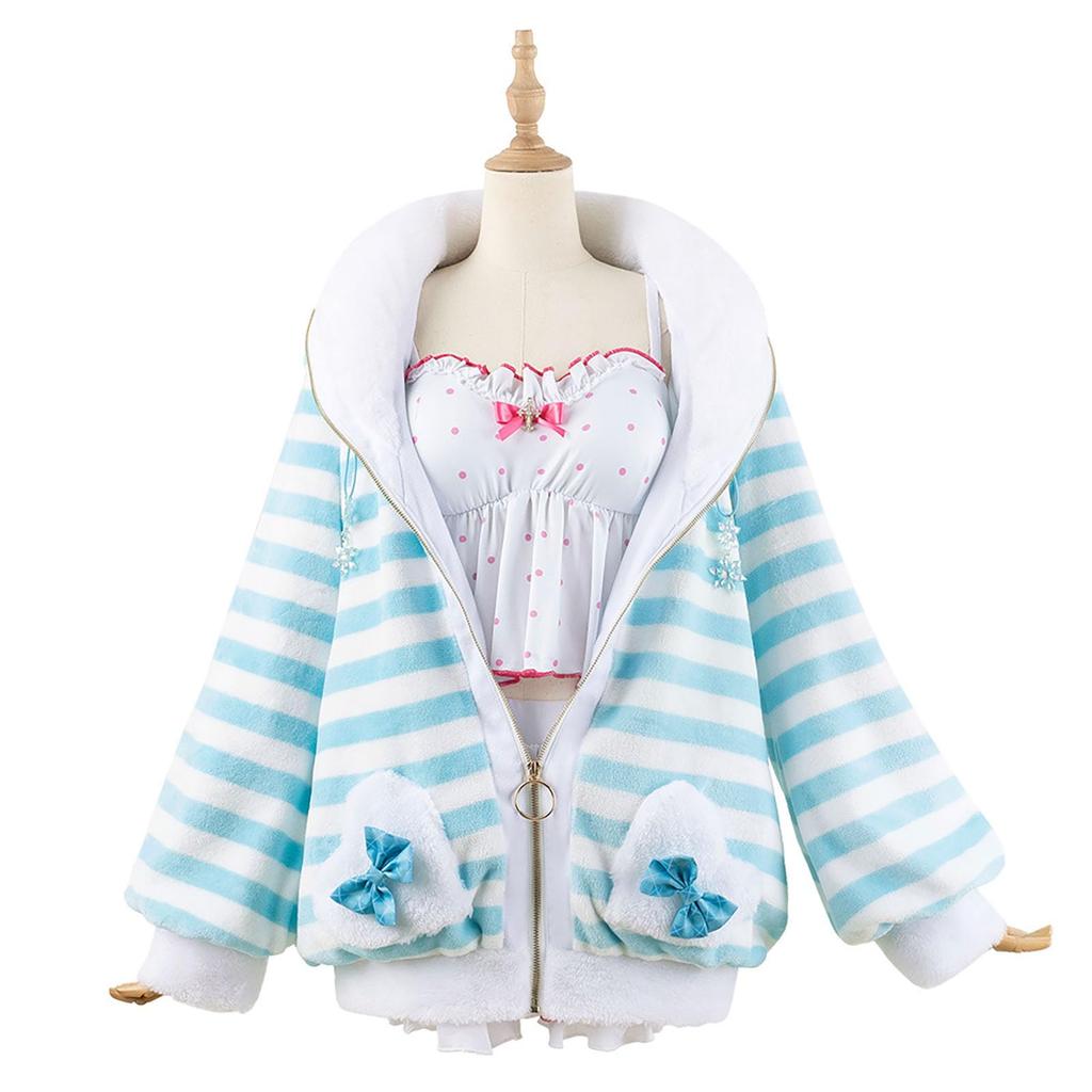 [Milky Time] Hololive Yukihana Lamy Cosplay Halloween Loungewear