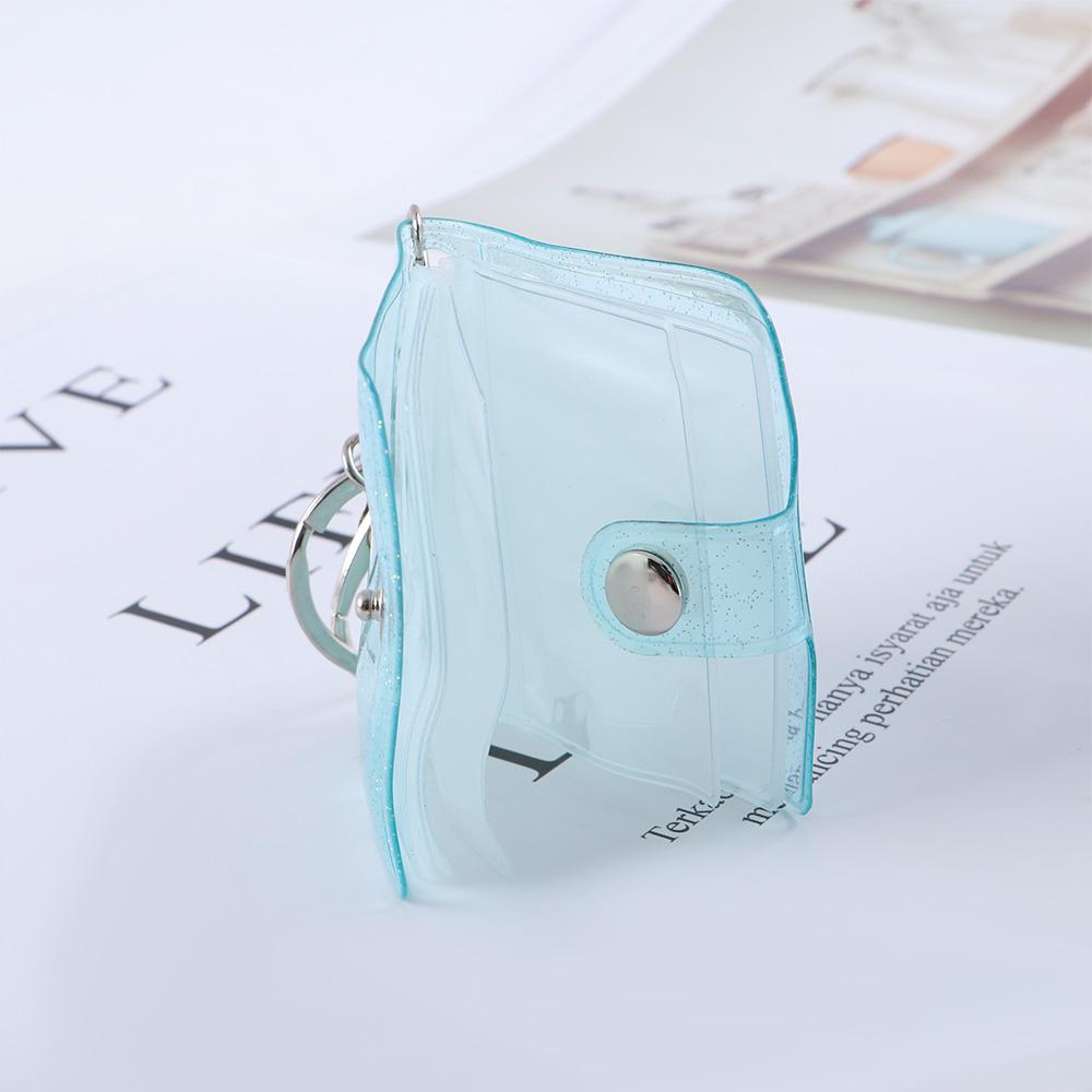 Mini Interstitial Card Holder Photo Holder Card Book Keyring 1 2 Inch Card Bag Photo Album Keychain