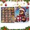 Christmas Capybara Countdown Calendar Capybara Christmas Miniature Doll Advent 24pcs 3D Cute Capybara Christmas tree Pendant