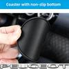 2Pcs Car Emblem Water Cup Pad Color Insulated Coasters Mat For VW Golf Tiguan T-Roc Polo Passat ID.4 T-Cross ID.3 Taigo ID.7 MK7 RJ4