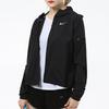 Nike Solid Color Logo Hooded Sun-Protective Jacket Women Outerwear Black DH1991-010