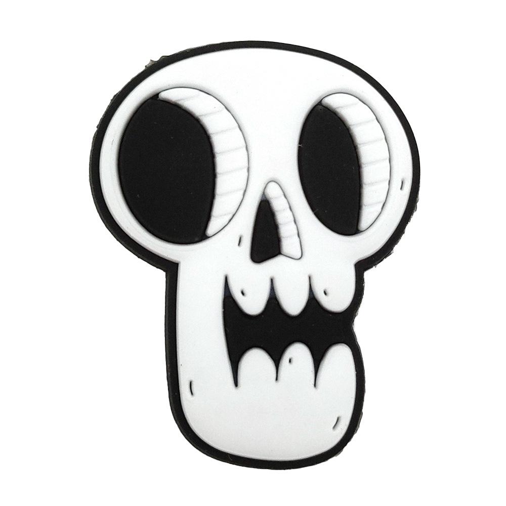 Black & White Halloween Punk Metal Rock Croc Shoe Charms