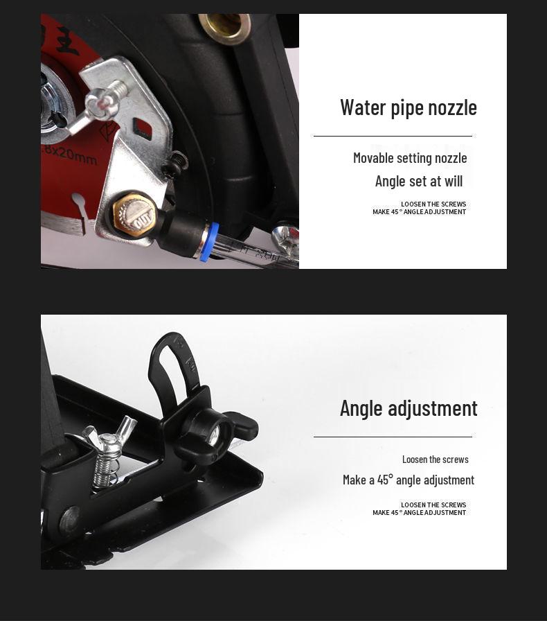 Dust-Free Angle Grinder to Cut-Off Machine Fixed Bracket